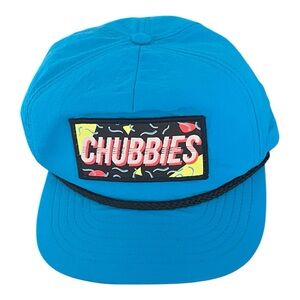 Chubbies Adjustable Nylon Cap Blue Rope Trim Snapback Hat